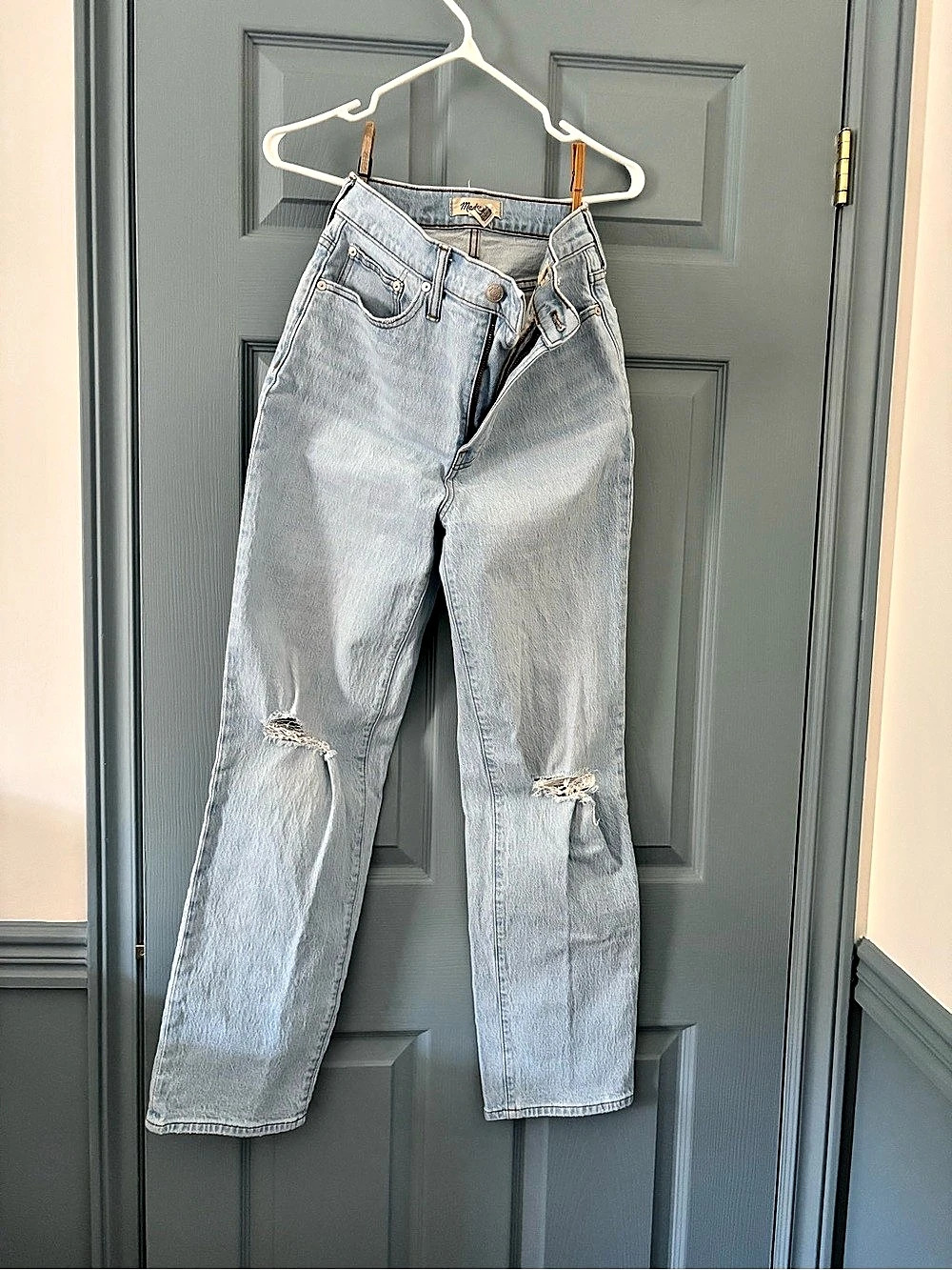 Madewell The Perfect Vintage Straight Jean Blue Waist 26